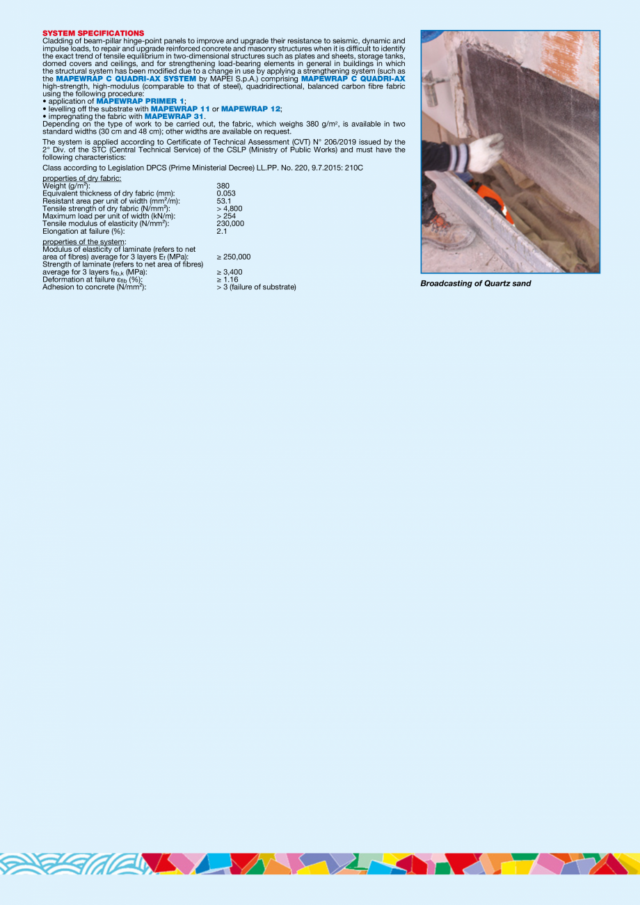 Pagina 4-Sistem de consolidare structurala MAPEI MAPEWRAP C QUADRI-AX SYSTEM Fisa tehnica Engleza 1 is an...