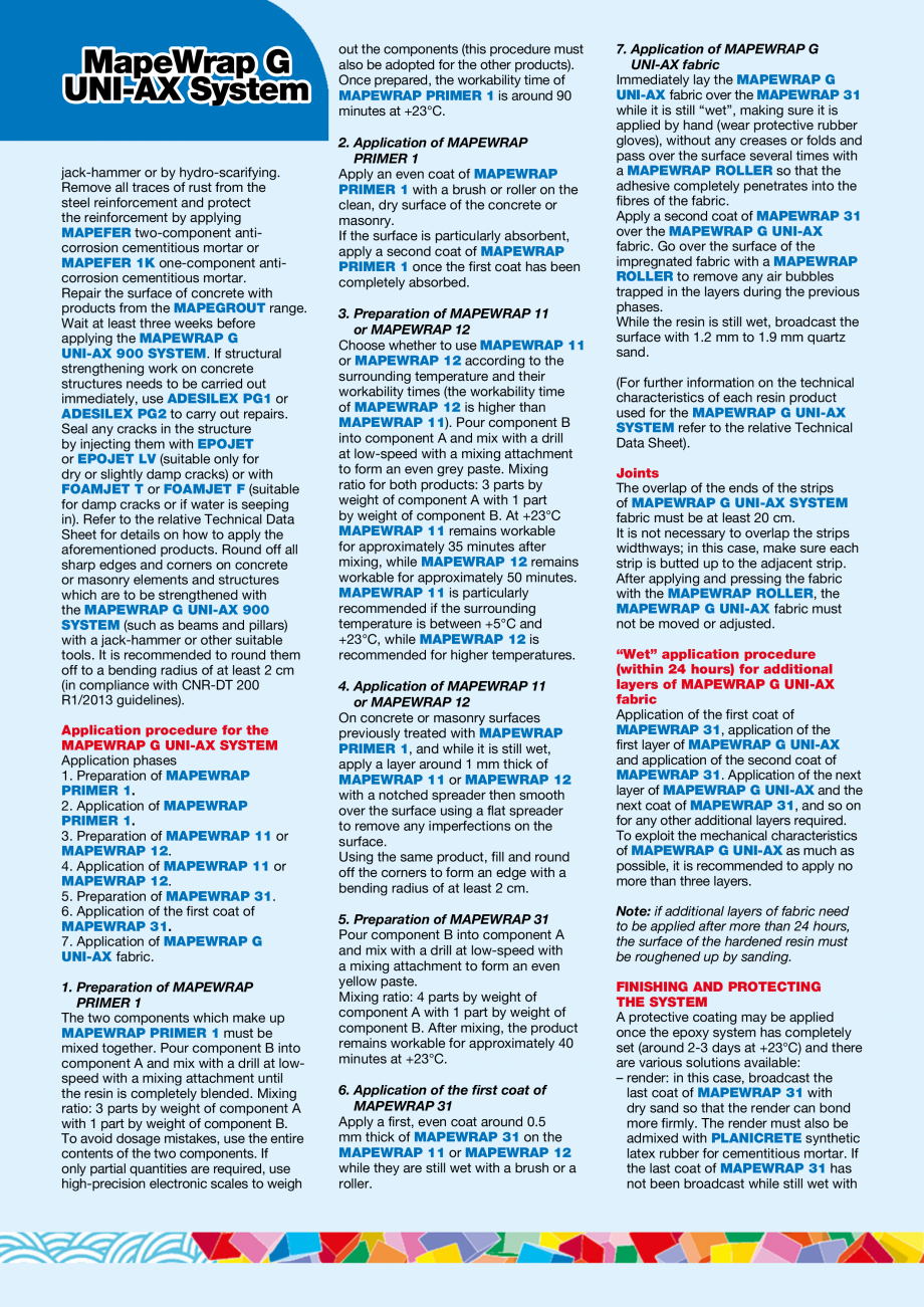 Pagina 2-Sistem de consolidare structurala cu tesatura unidirectionala din fibre de sticla si rasini...