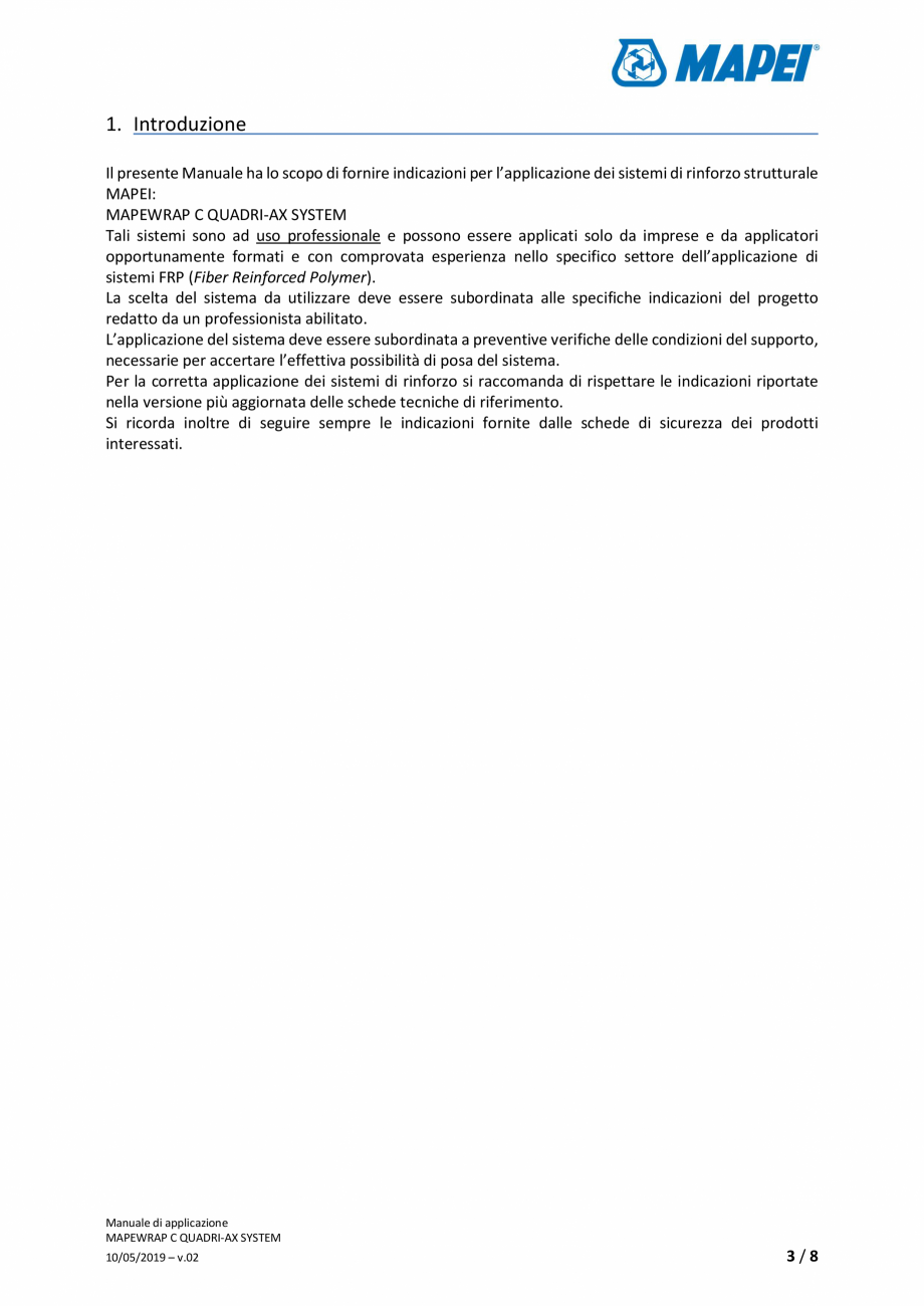 Pagina 3-Sistem de consolidare structurala din tesatura din fibra de carbon cvadridirectionala - Manual de...