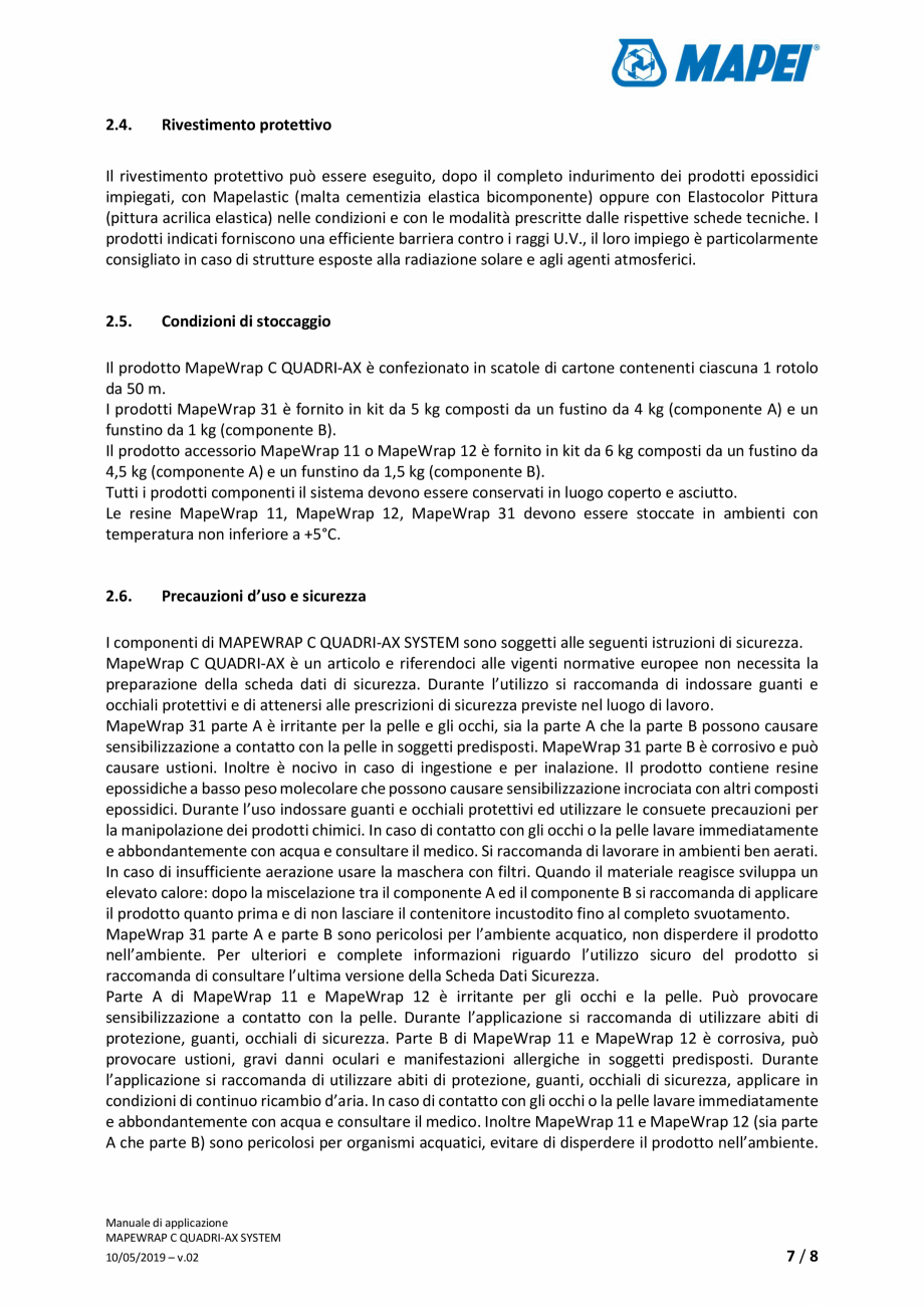 Pagina 7-Sistem de consolidare structurala din tesatura din fibra de carbon cvadridirectionala - Manual de...