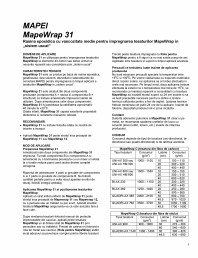 Rasina epoxidica cu vascozitate medie pentru impregnarea tesaturilor MapeWrap in „sistem uscat”