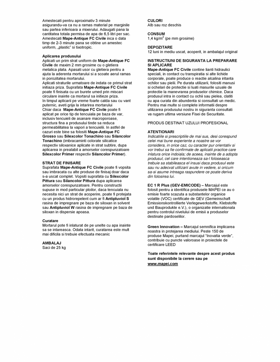 Pagina 2-Mortar fin pe baza de var si Eco-Pozzolan rezistent la saruri pentru finisarea naturala a...