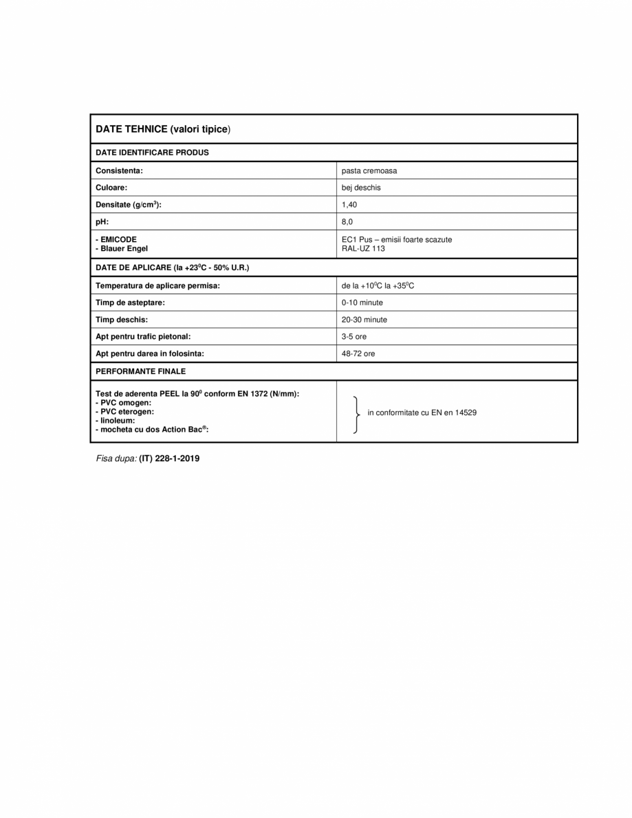 Pagina 3-Adeziv in dispersie apoasa pentru pardoseli vinilice, textile si linoleum MAPEI MAPECRYL ECO   Fisa ...