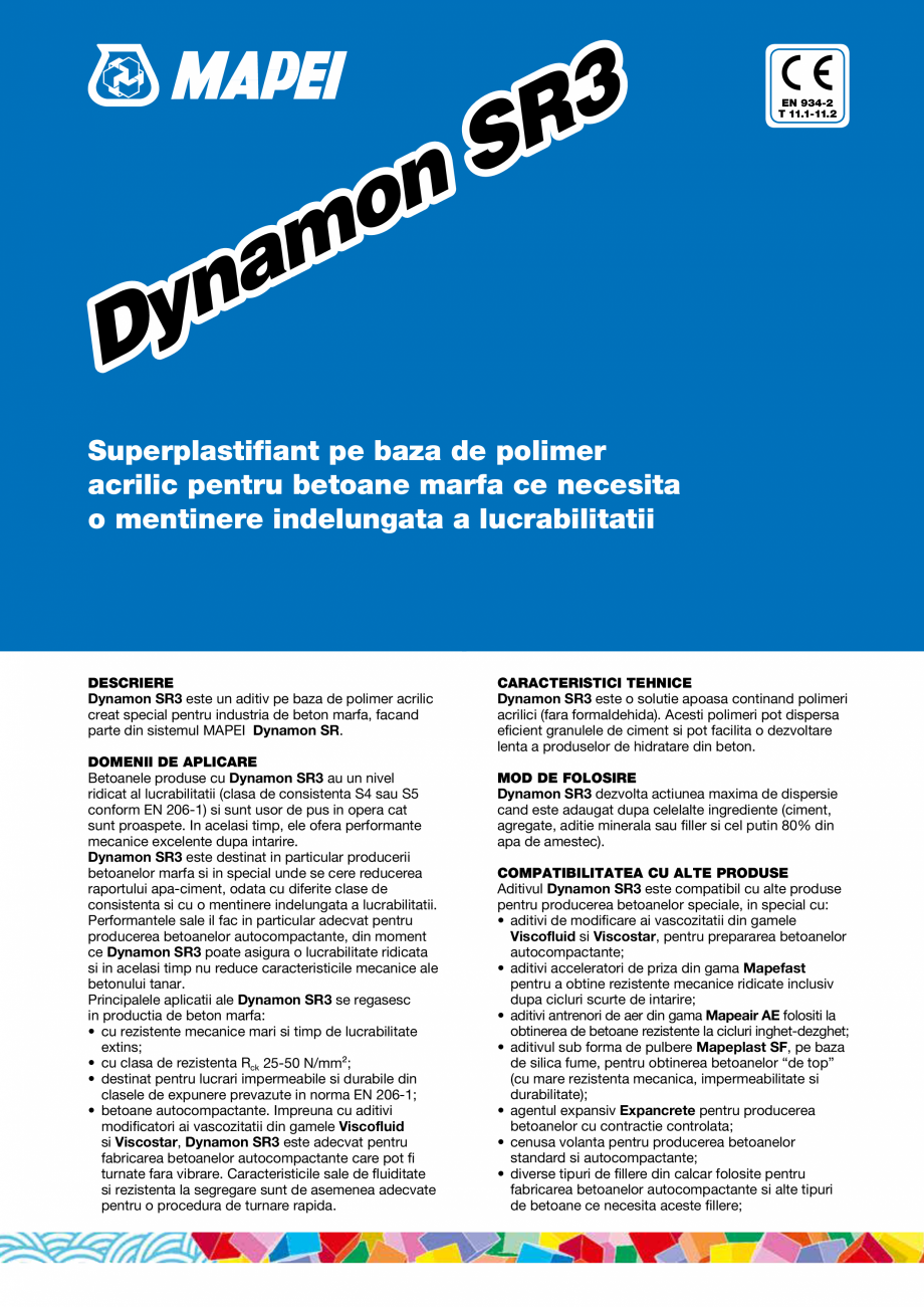 Pagina 1-Superplastifiant pe baza de polimer acrilic pentru betoane marfa ce necesita o mentinere indelungata...