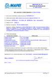 Declaratie de performanta pentru aditiv antrenor de aer pentru betoane MAPEI - MAPEAIR AE 10