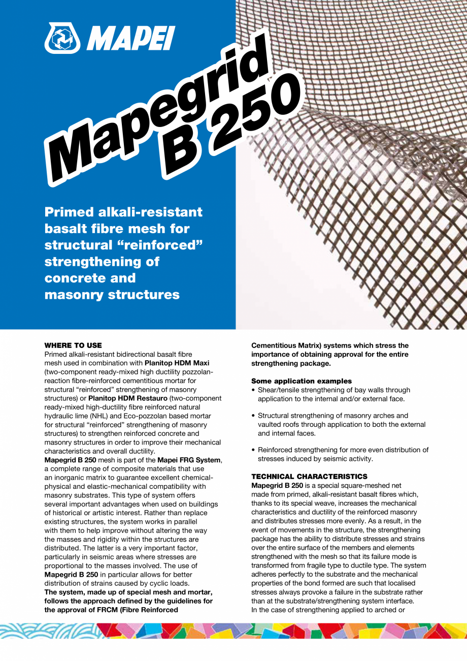 Pagina 1-Plasa din fibra de bazalt, pre-amorsata, rezistenta la alcali, pentru consolidarea structurilor din ...