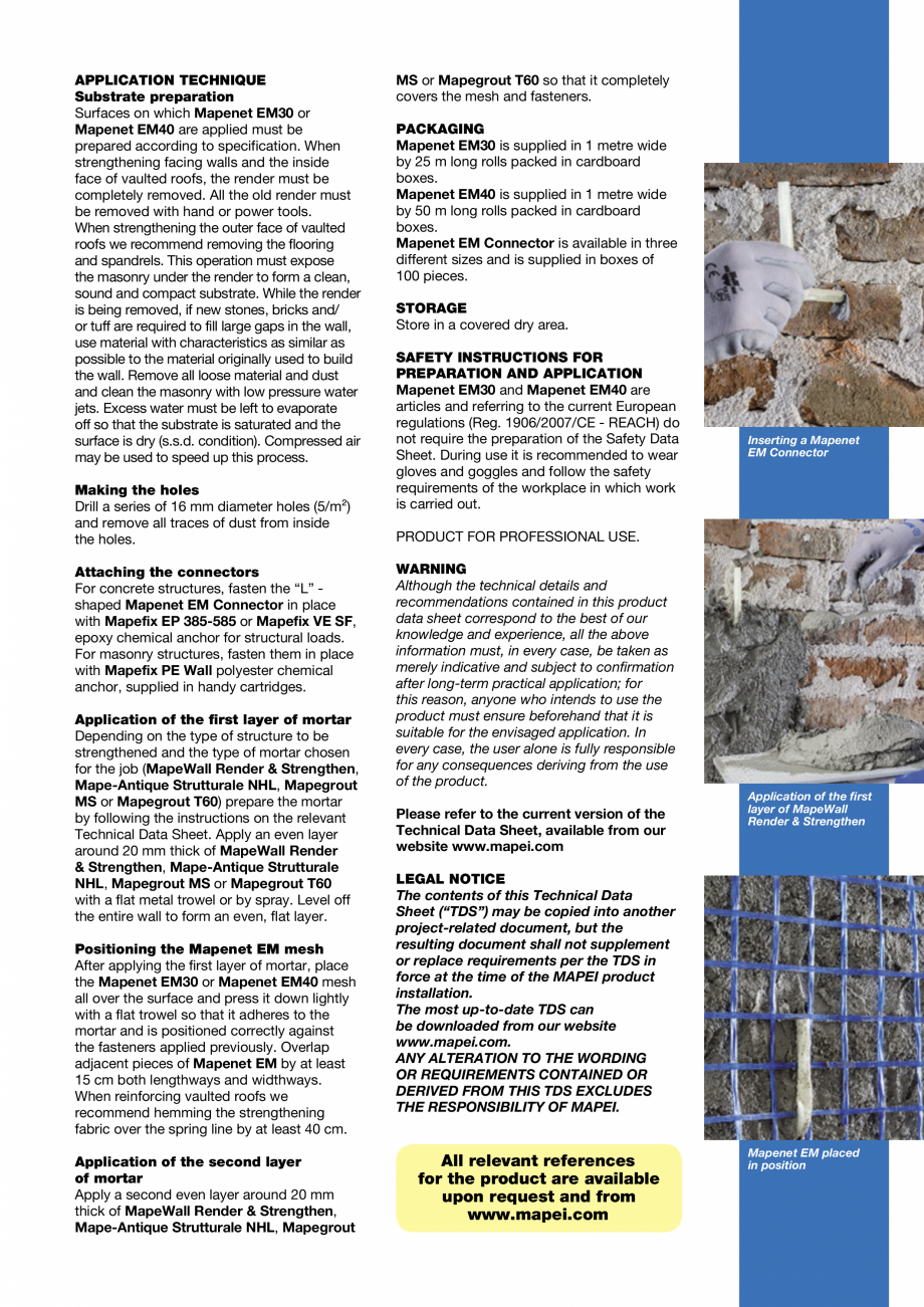 Pagina 3-Plasa din fibra de sticla preimpregnata, pentru consolidarea structurala a straturilor suport din...