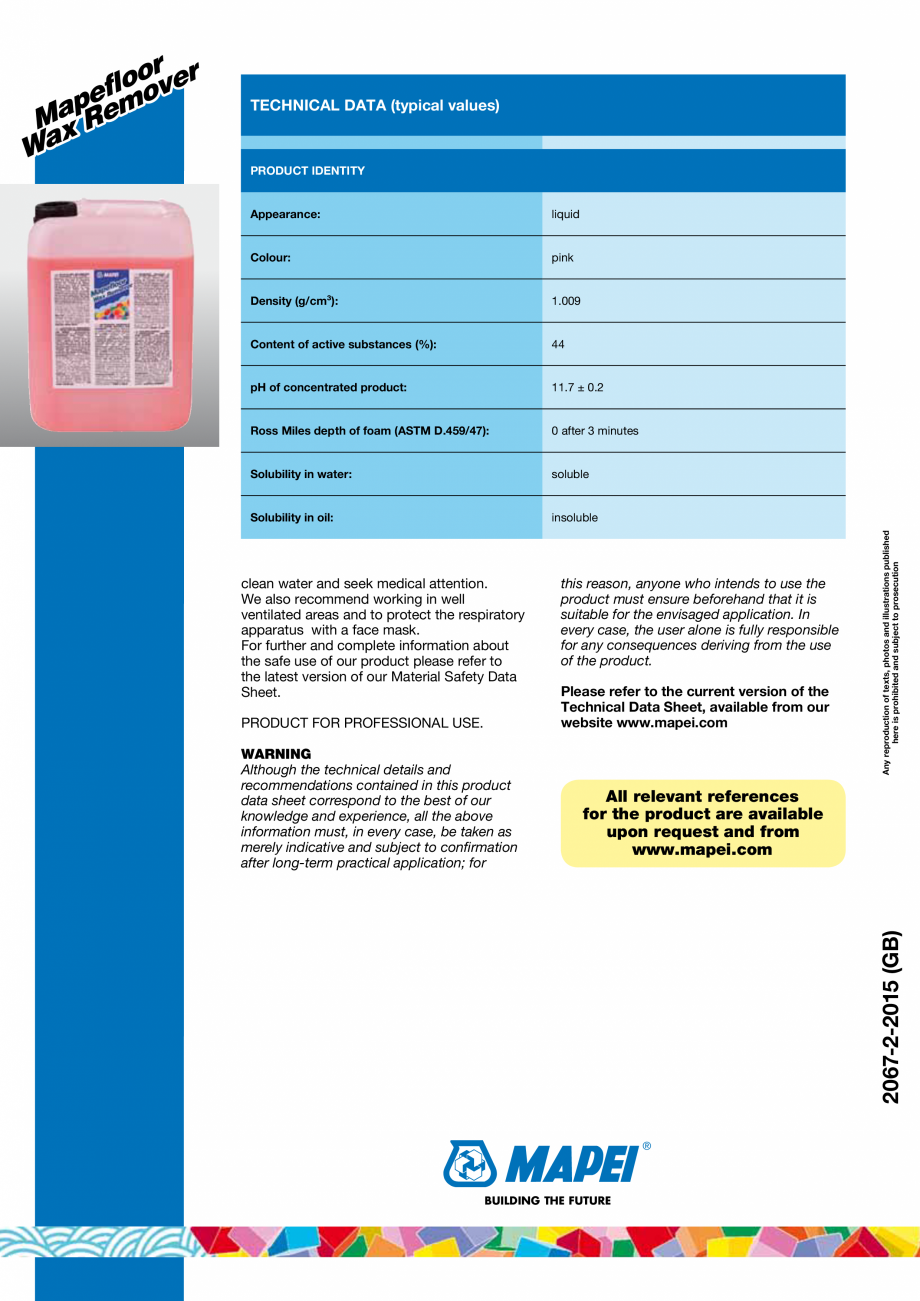 Pagina 2-Solutie pentru indepartarea stratului protector de ceara de pe pardoseli sintetice MAPEI MAPEFLOOR...