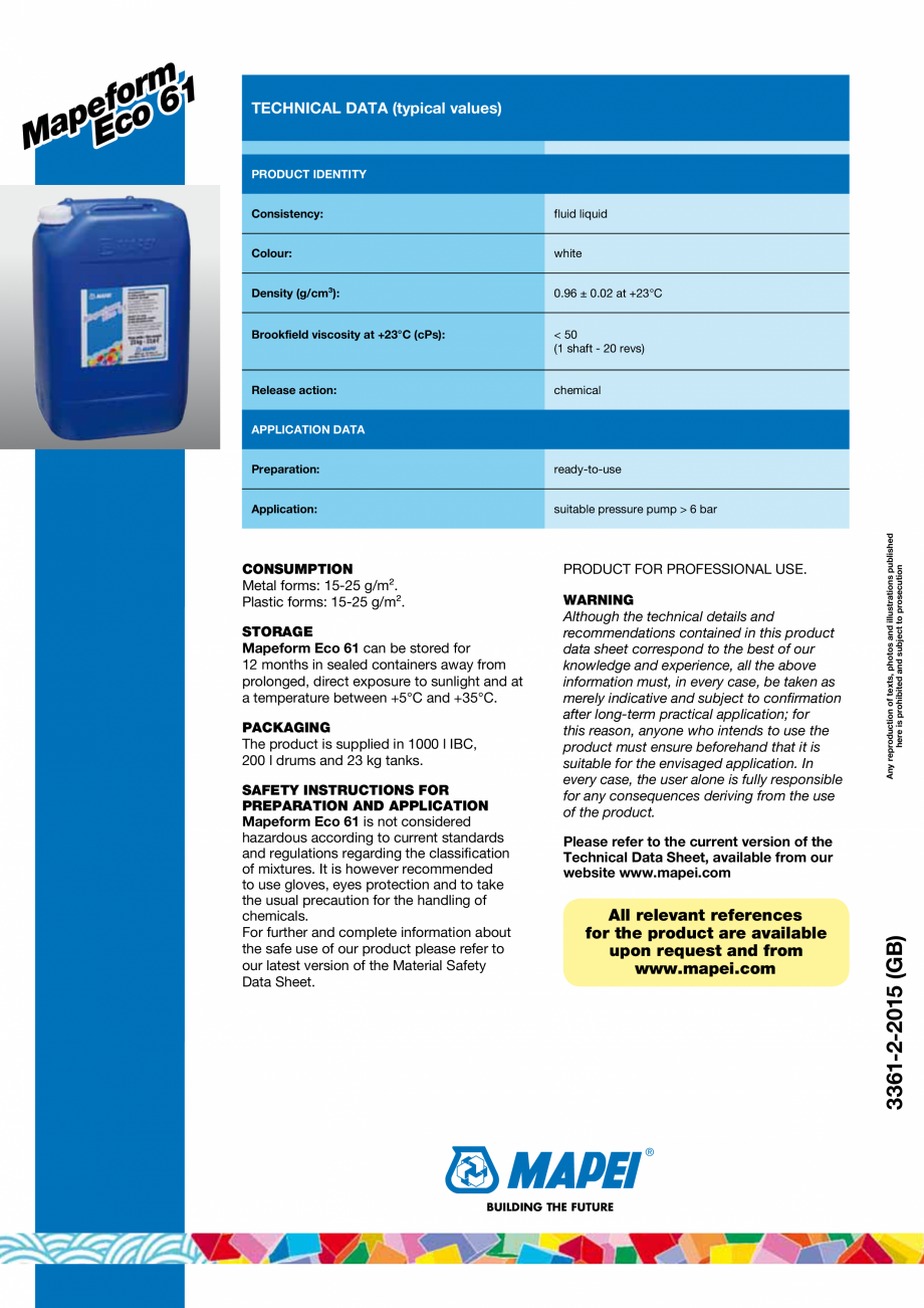 Pagina 2-Decofrol pe baza de ulei vegetal pentru imbunatatirea aspectului betonului aparent MAPEI MAPEFORM...