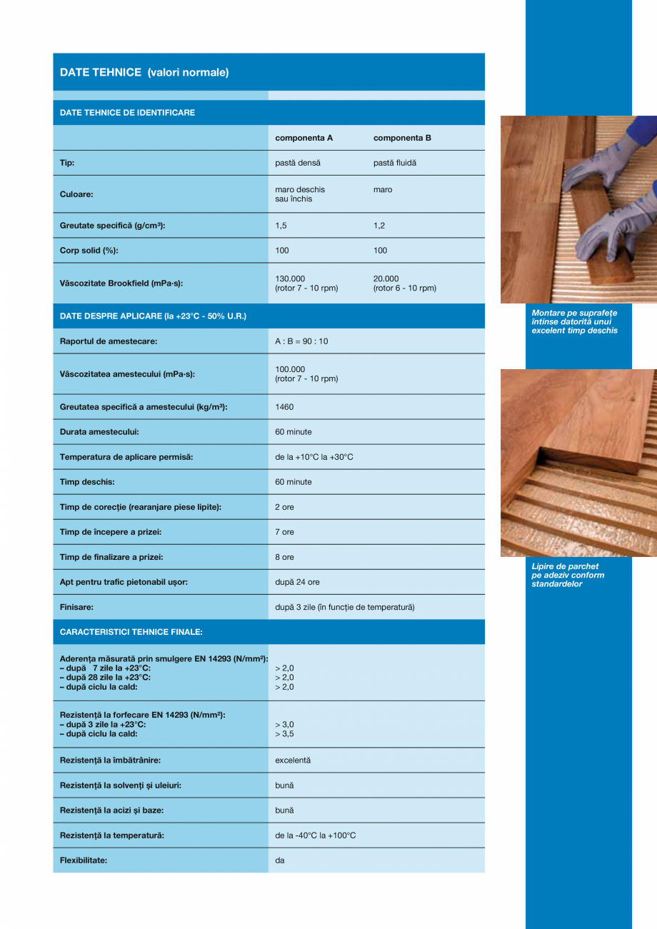 Pagina 3-Adeziv epoxi-poliuretanic bicomponent fără solvenți pentru lipirea pardoselilor din lemn MAPEI...