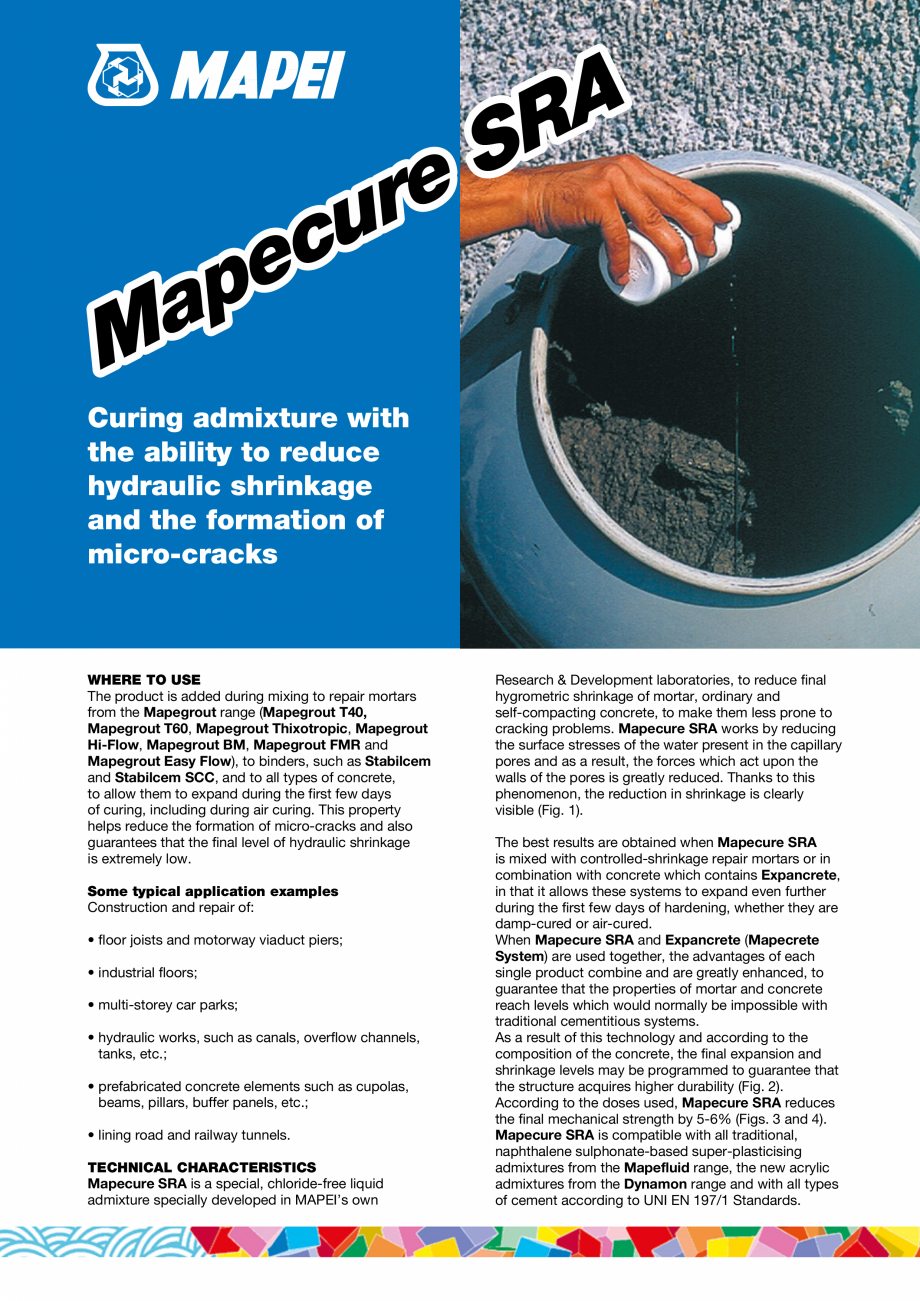 Pagina 1-Solutie protectoare MAPEI MAPECURE SRA Fisa tehnica Engleza A
R
S
e
r
u
c
e
p
a
M
Curing admixture...