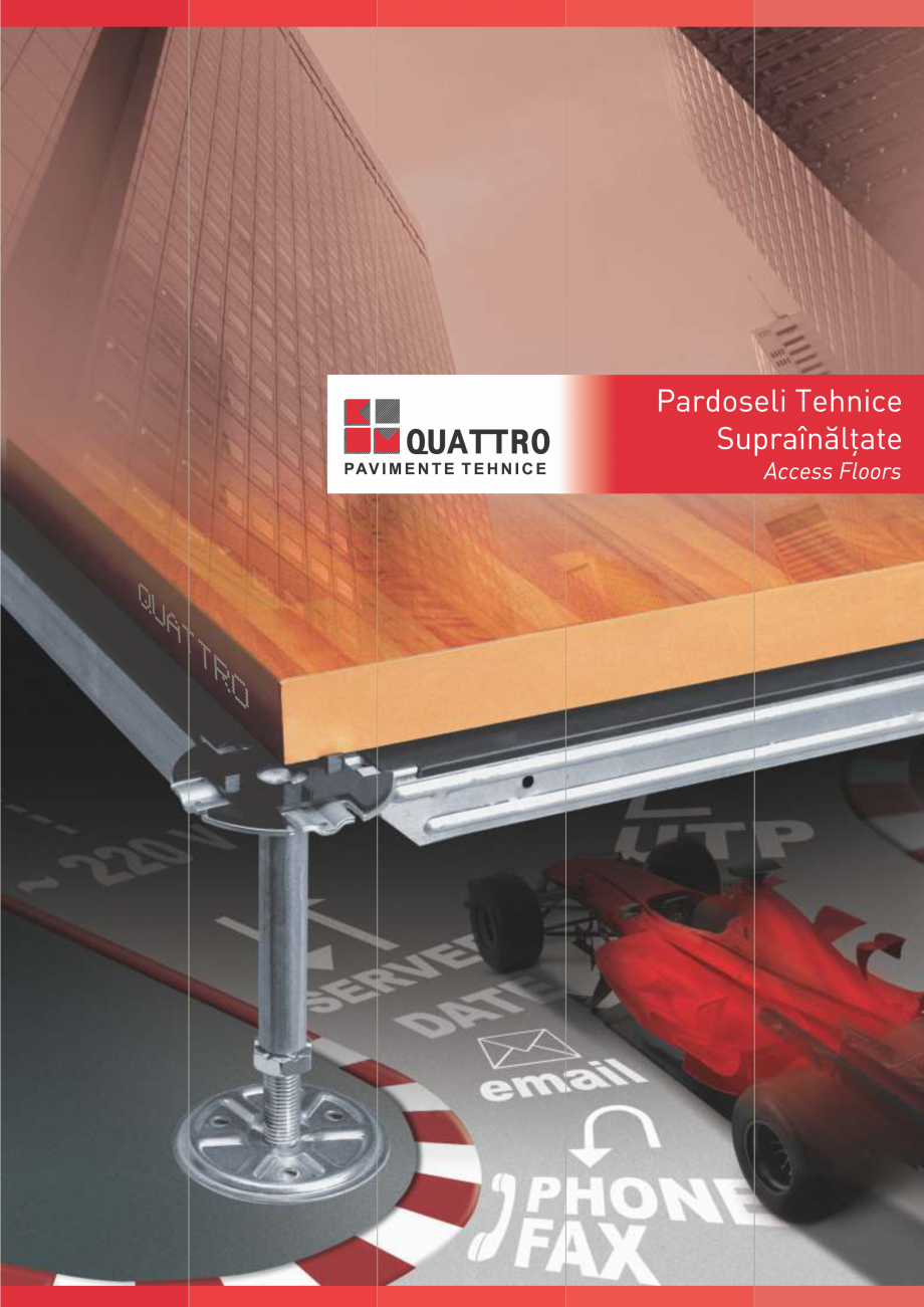Pagina 1 - Pardoseli suprainaltate QUATTRO W40 RF60 Engleza, Romana...