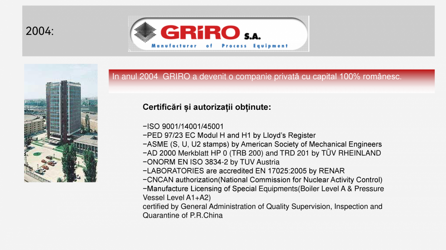 Pagina 2-Prezentare pompe de caldura GRIRO ENERGY GRIRO ENERGY Catalog, brosura Romana 25:2005 by RENAR...