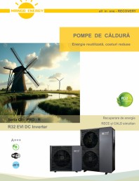 Pompe de caldura aer-apa pentru incalzire si apa calda menajera