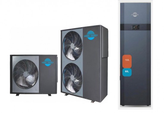 Pompe de caldura aer-apa pentru incalzire si apa calda menajera GRIRO ENERGY