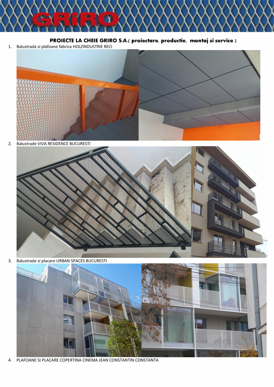 Pagina 2-Proiecte la cheie GRIRO S.A.  Lucrari, proiecte Romana RADA WORDCLASS AVIATIEI BUCURESTI

18....