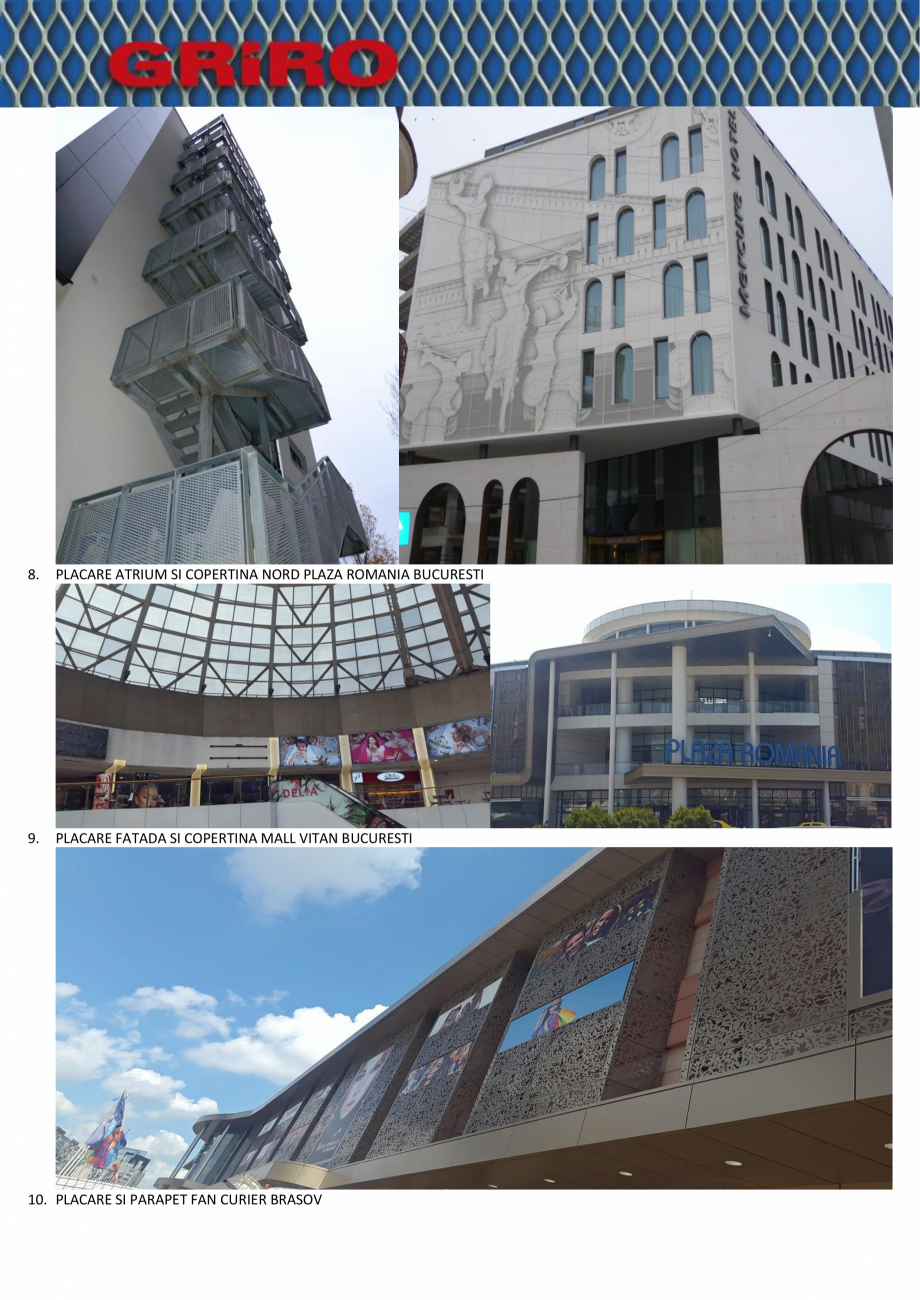 Pagina 4-Proiecte la cheie GRIRO S.A.  Lucrari, proiecte Romana 