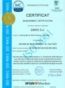 Certificare - Sistem de management al calitatii SR EN ISO 90001:2015