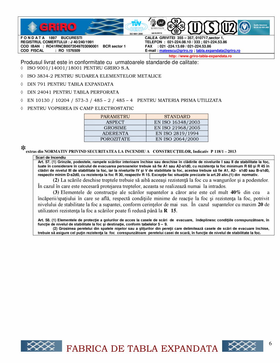 Pagina 6-Specificatie de produs TEG-OO1 GRIRO Fisa tehnica Romana 
9.4
10
10
9.4

GREUTATE
TABLA
EXP.
...