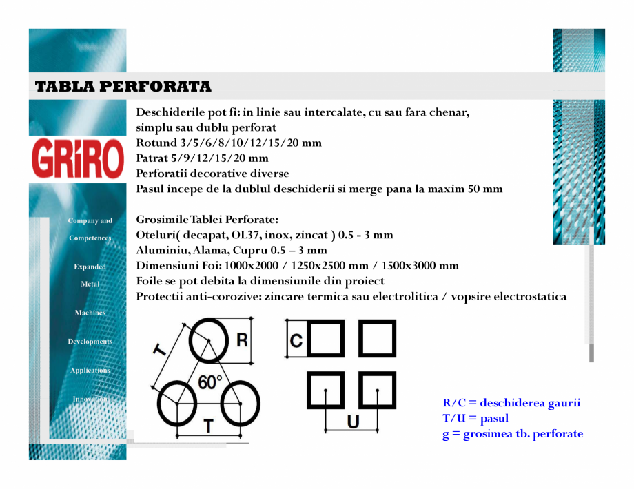 Pagina 7 - Balustrade metalice din tabla expandata GRIRO Catalog, brosura Romana TIMISOARA;
;
-...
