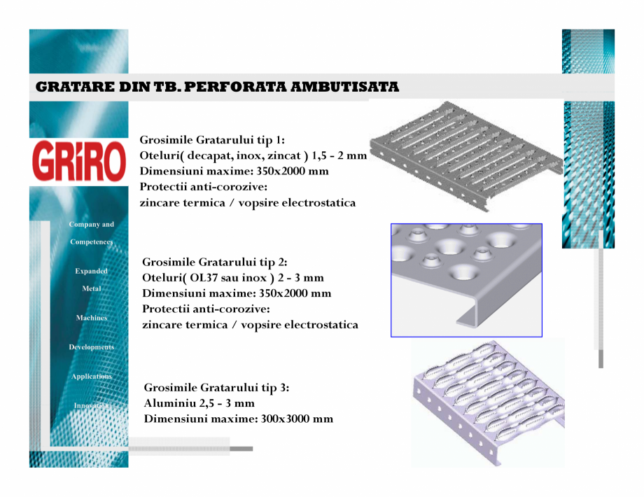 Pagina 9-Balustrade metalice din tabla expandata GRIRO Catalog, brosura Romana  parasolar(
obloane )
...