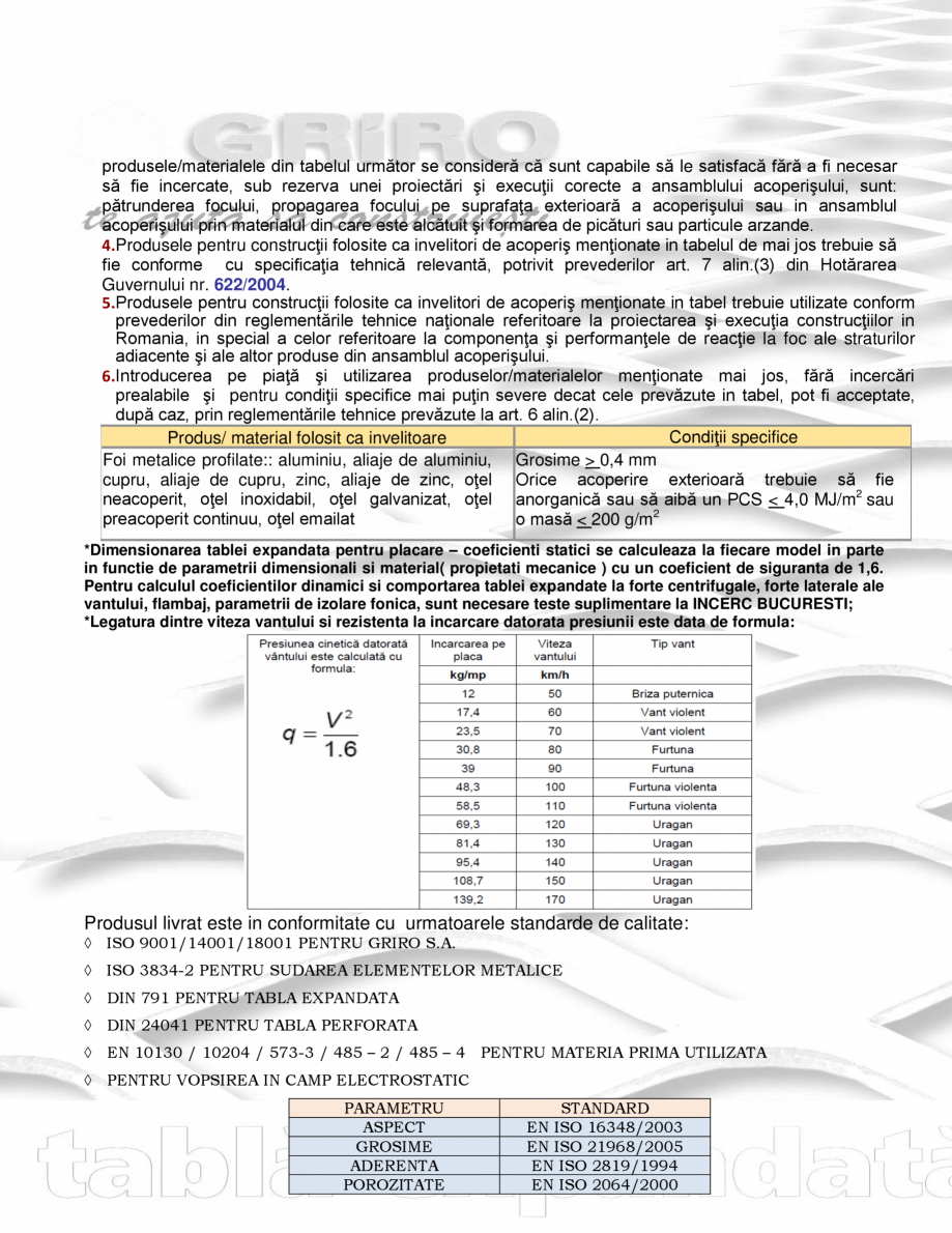 Pagina 5-Placari fatade metalice ventilate GRIRO Fisa tehnica Romana ta la tractiune

7,2 g/cm³
100 N/mm2...