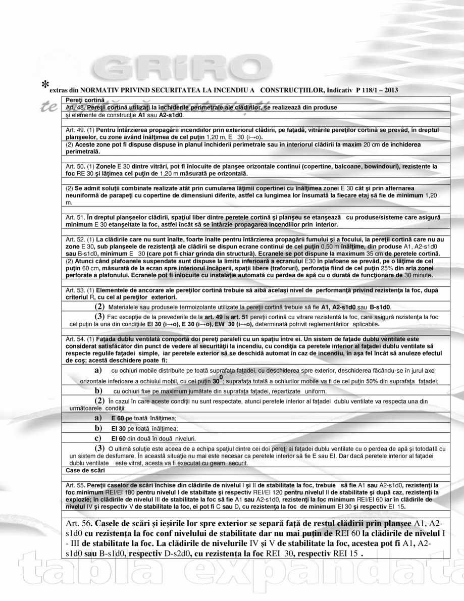 Pagina 6-Placari fatade metalice ventilate GRIRO Fisa tehnica Romana ai multe straturi organice,
sau produse ...