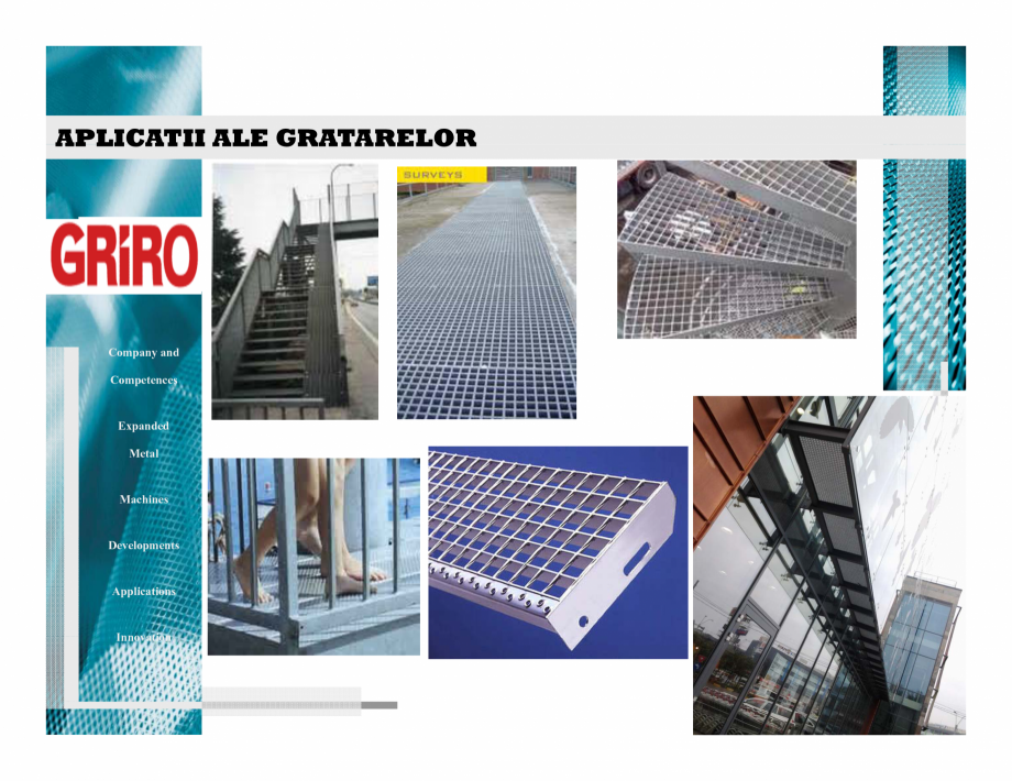 Pagina 10-Podine si trepte din tabla expandata GRIRO Catalog, brosura Romana totodata reduce riscul
creeari...