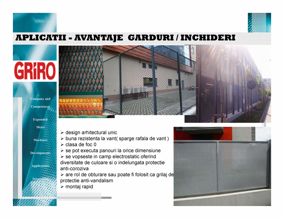 Pagina 16-Garduri metalice din tabla expandata GRIRO Catalog, brosura Romana 