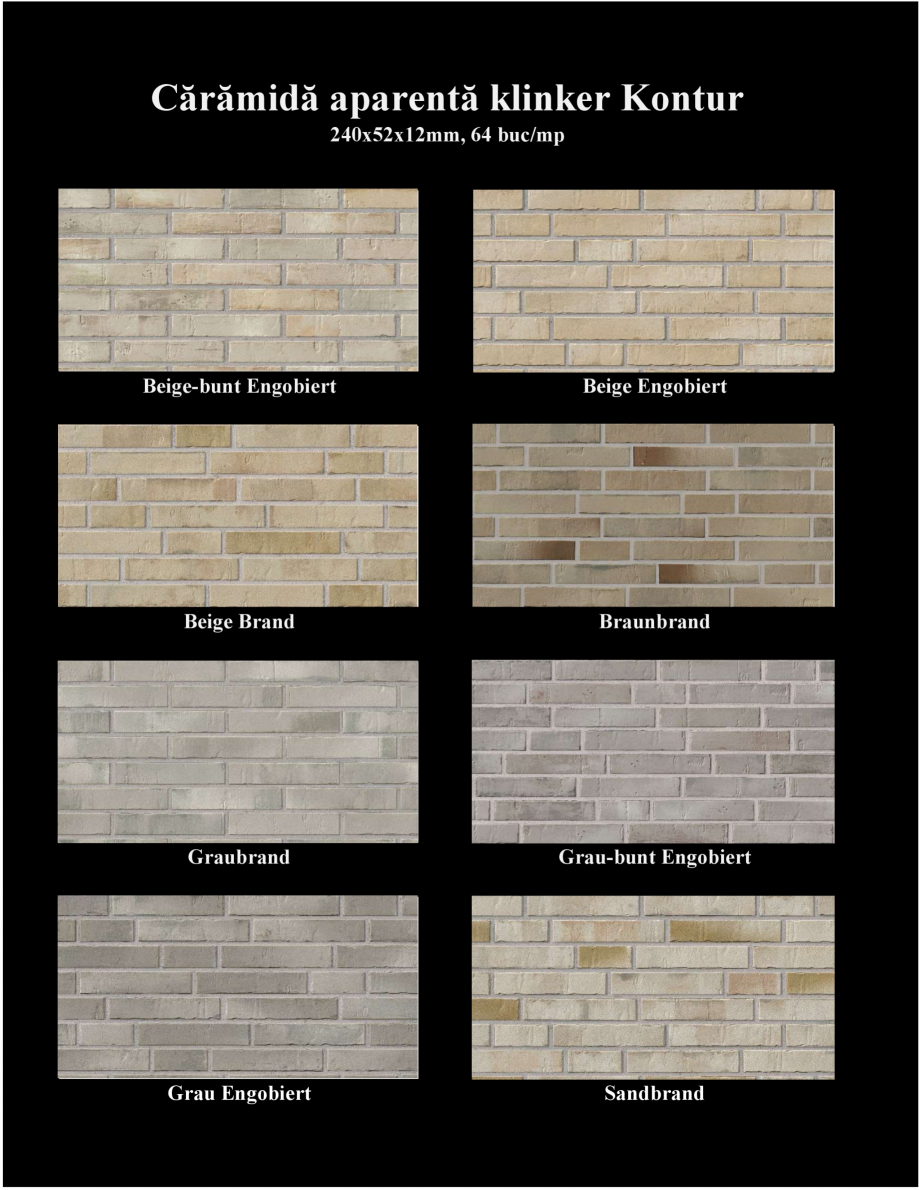Pagina 1-Caramida aparenta klinker KROMSTON Kontur Catalog, brosura Romana Cărămidă aparentă klinker...