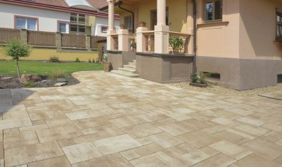 SEMMELROCK STEIN+DESIGN Pavaj brun nuantat - Suprema 3 - Pavaje si pavele din beton pentru terasa