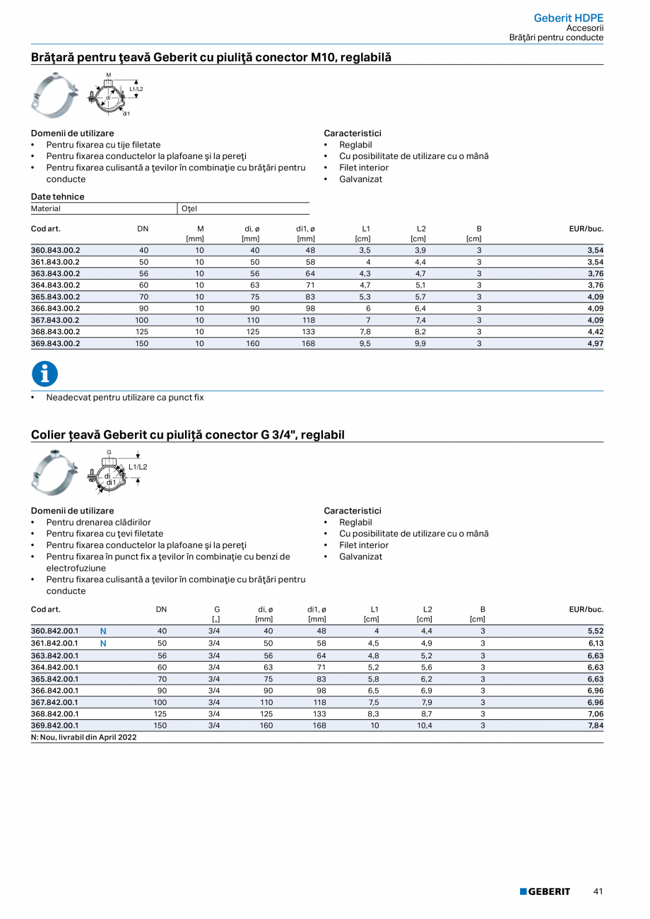 Pagina 40-Catalog GEBERIT - Sisteme de tevi - 2022  Catalog, brosura Romana 

PE-HD

Caracteristici
•...