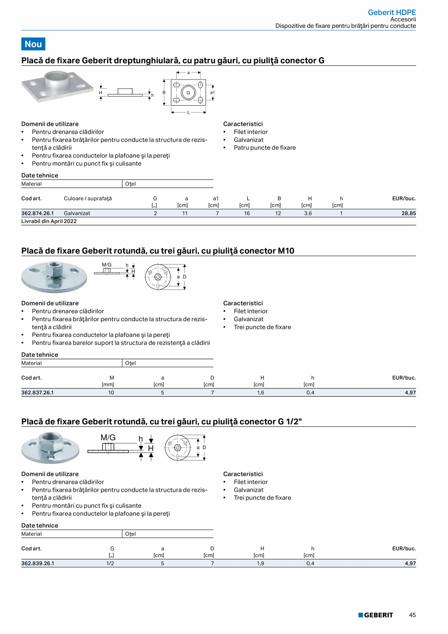 Pagina 44-Catalog GEBERIT - Sisteme de tevi - 2022  Catalog, brosura Romana [cm]

h
[cm]

K
[cm]

EUR/buc.
...