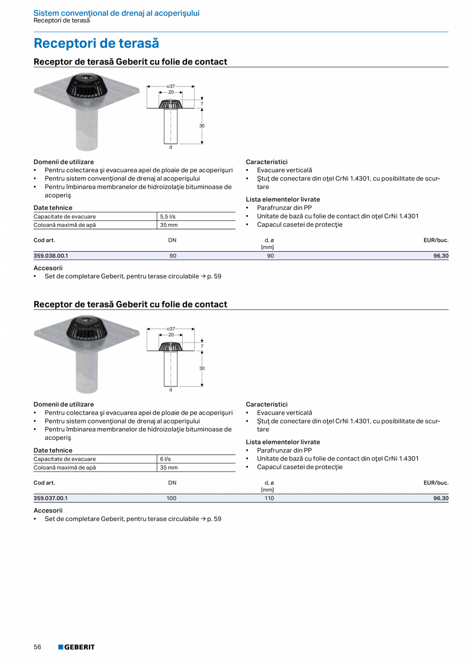 Pagina 55-Catalog GEBERIT - Sisteme de tevi - 2022  Catalog, brosura Romana ,2

5

2

6,75

365.750.16.1

70

...