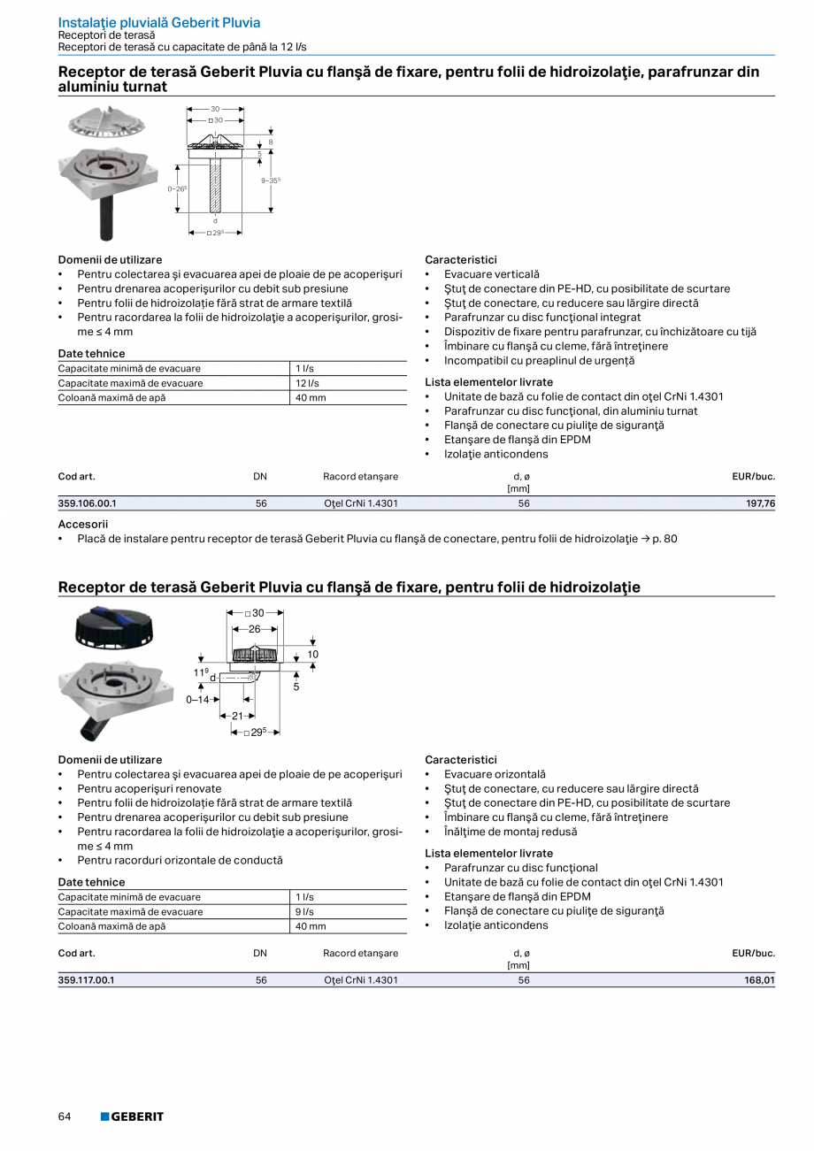 Pagina 63-Catalog GEBERIT - Sisteme de tevi - 2022  Catalog, brosura Romana erit HDPE pentru vas WC pe...