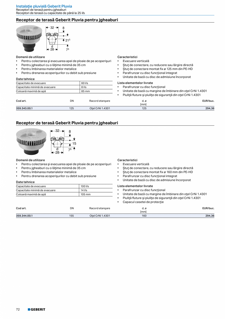 Pagina 71-Catalog GEBERIT - Sisteme de tevi - 2022  Catalog, brosura Romana d art.

DN

364.730.16.1

60

63

...