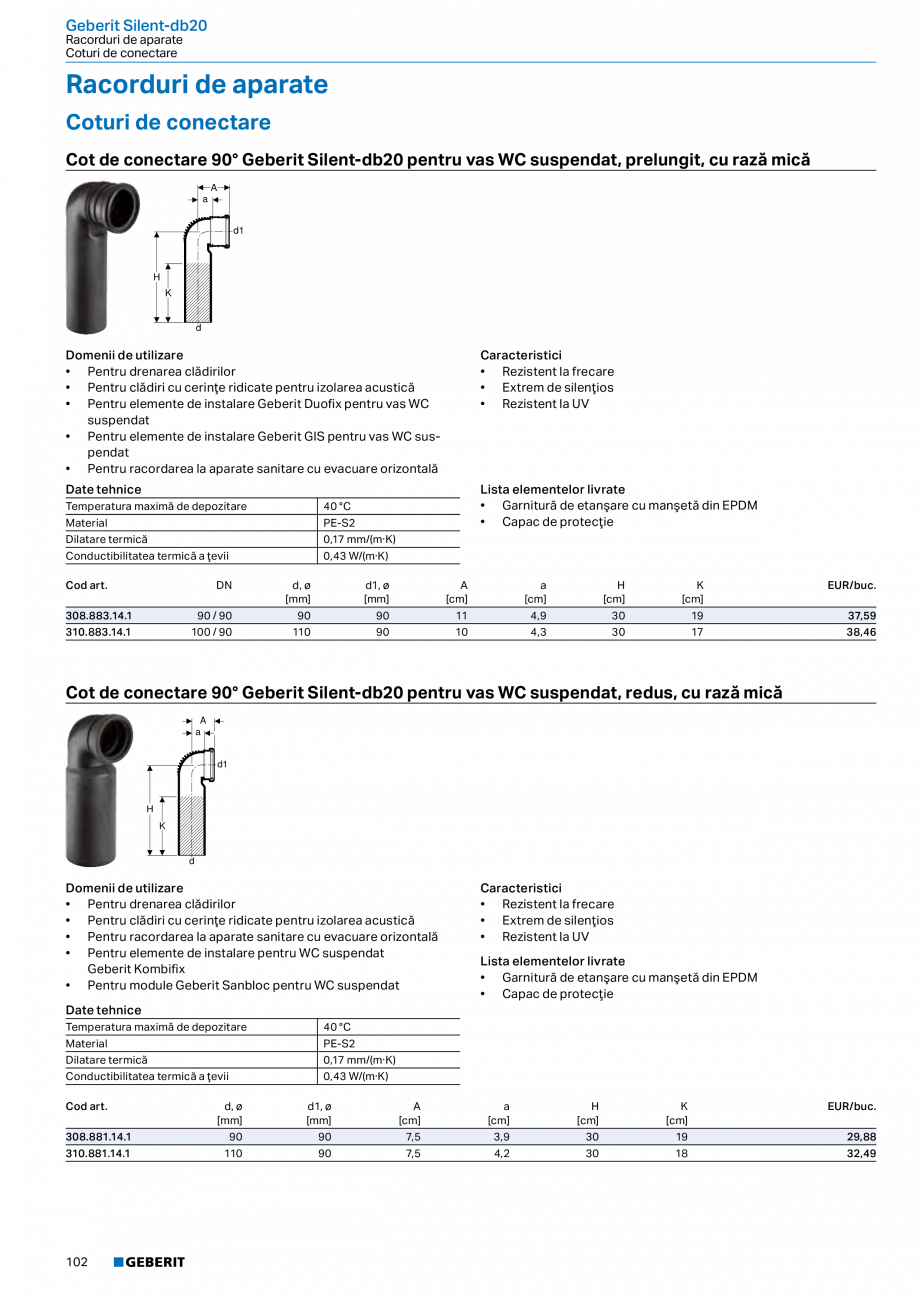 Pagina 101-Catalog GEBERIT - Sisteme de tevi - 2022  Catalog, brosura Romana talaţie pluvială Geberit Pluvia
...