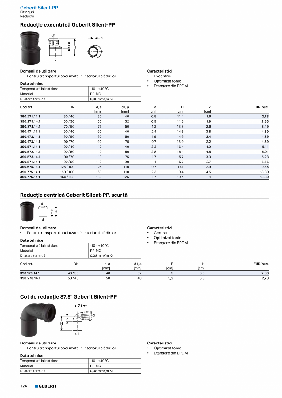 Pagina 123-Catalog GEBERIT - Sisteme de tevi - 2022  Catalog, brosura Romana el crom-nichel

d, ø
[mm]
...