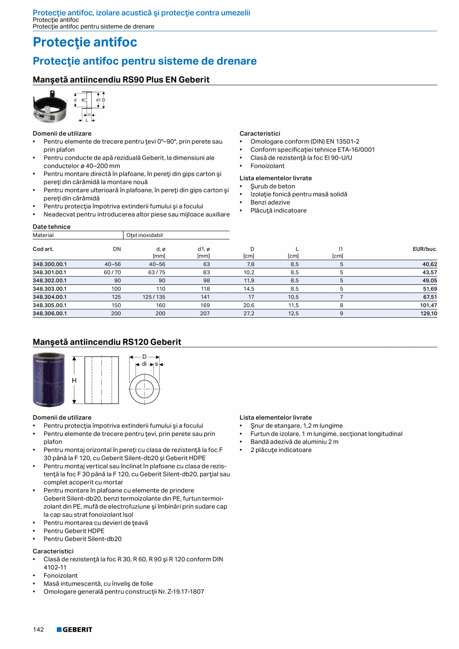 Pagina 141-Catalog GEBERIT - Sisteme de tevi - 2022  Catalog, brosura Romana ţie bituminoase de
acoperiş
...