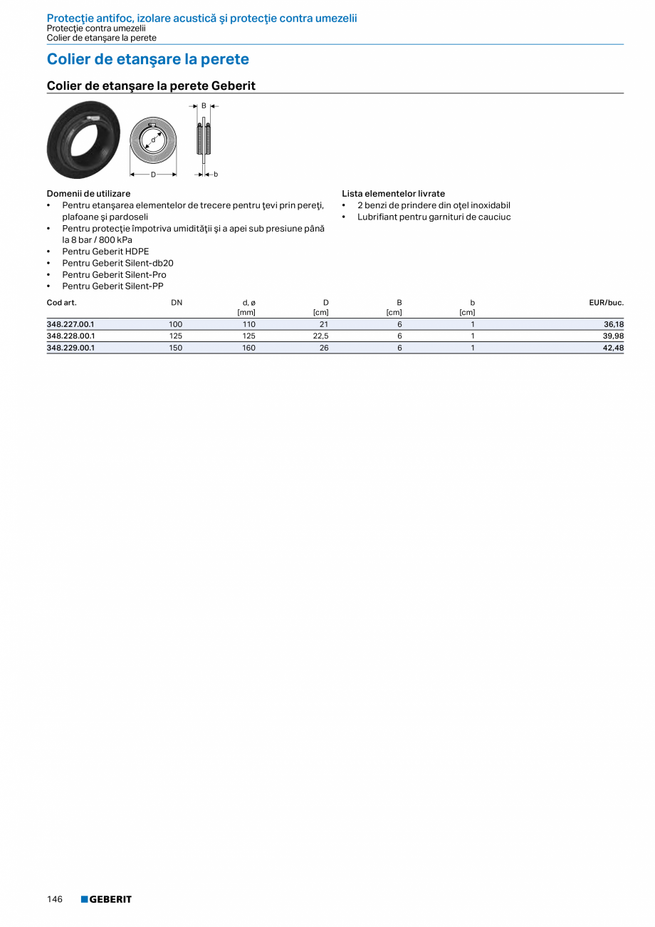 Pagina 145-Catalog GEBERIT - Sisteme de tevi - 2022  Catalog, brosura Romana erit Pluvia cu o capacitate de...