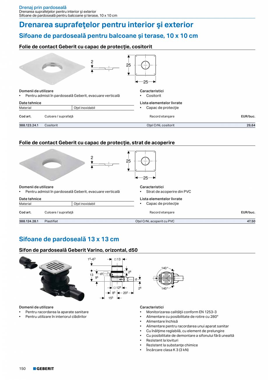 Pagina 149-Catalog GEBERIT - Sisteme de tevi - 2022  Catalog, brosura Romana   .  .  .  .  .  .  .  .  .  .  . ...