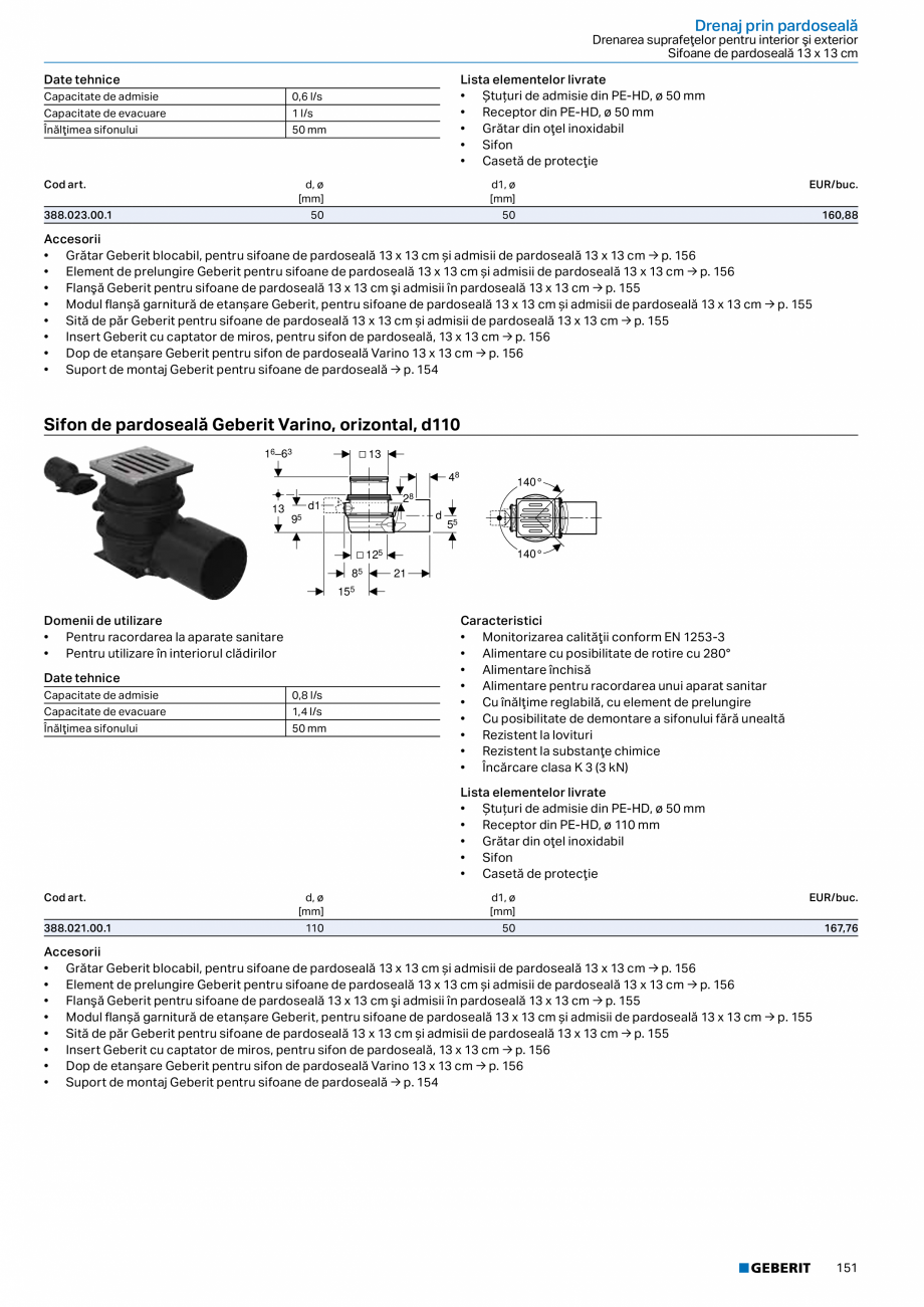 Pagina 150-Catalog GEBERIT - Sisteme de tevi - 2022  Catalog, brosura Romana .  .  .  .  .  .  .  .  .  .  .  ....