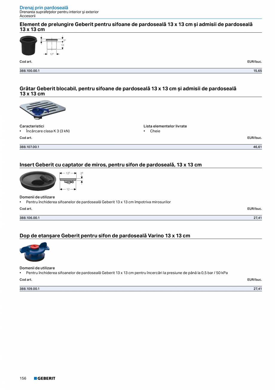 Pagina 155-Catalog GEBERIT - Sisteme de tevi - 2022  Catalog, brosura Romana db20
;

;
G
Domenii de utilizare...