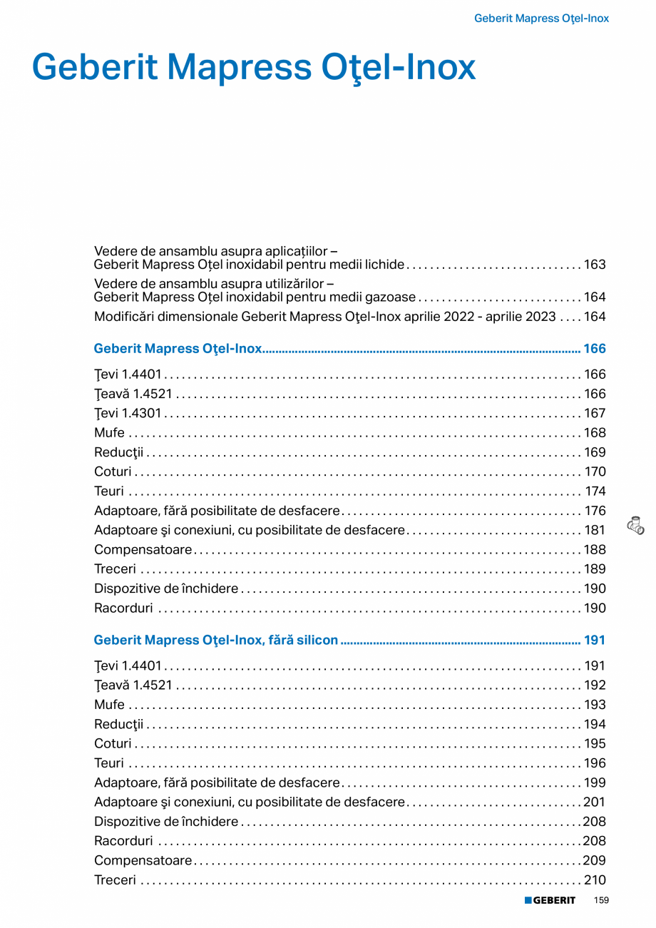 Pagina 158-Catalog GEBERIT - Sisteme de tevi - 2022  Catalog, brosura Romana aţie 45° Geberit Silent-db20
G
...
