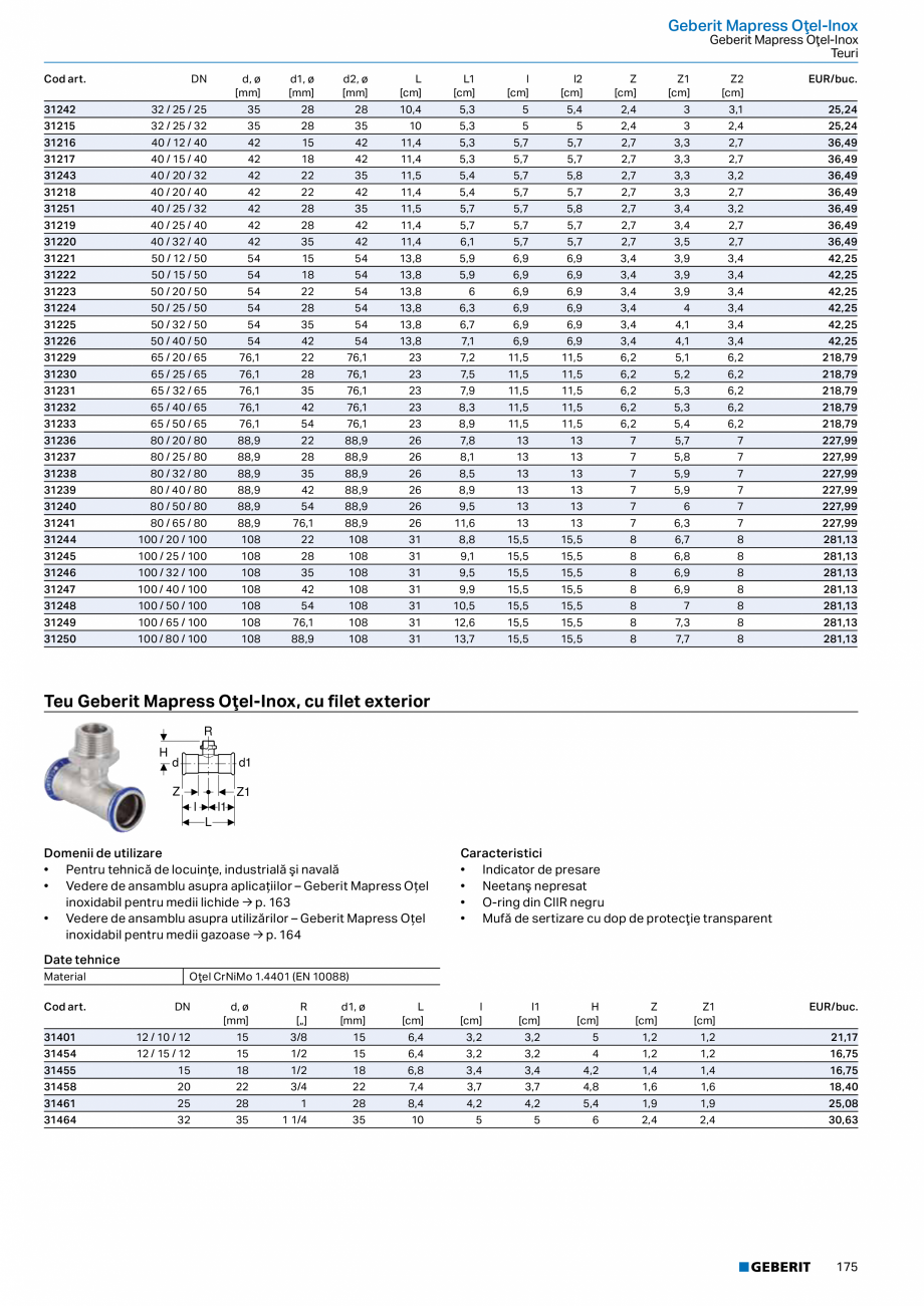 Pagina 174-Catalog GEBERIT - Sisteme de tevi - 2022  Catalog, brosura Romana frecare
• Extrem de silenţios...