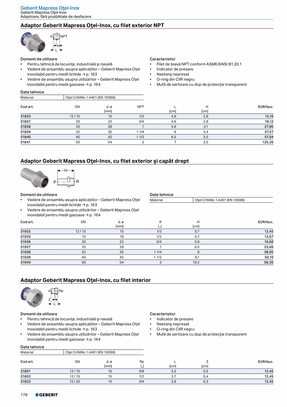 Pagina 177-Catalog GEBERIT - Sisteme de tevi - 2022  Catalog, brosura Romana 8

3

42,59

98

Geberit...