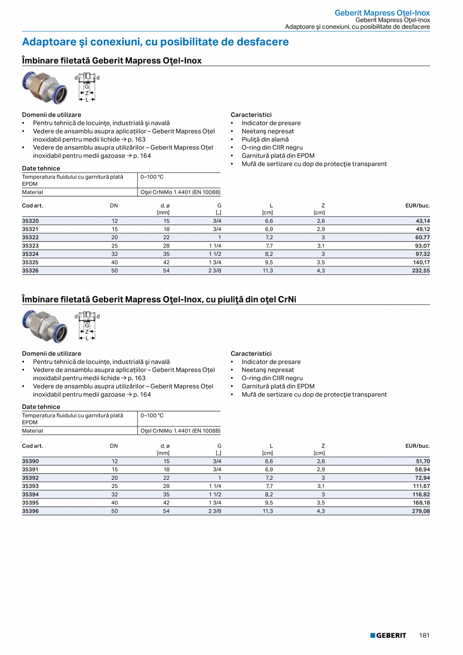 Pagina 180-Catalog GEBERIT - Sisteme de tevi - 2022  Catalog, brosura Romana 
15,76

308.012.14.1

90

90

11,4...