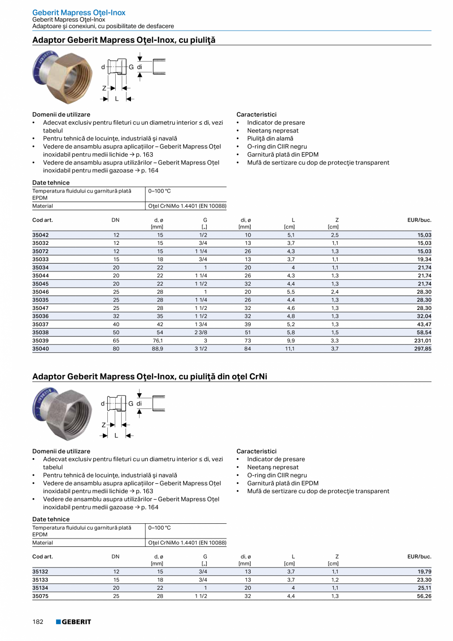 Pagina 181-Catalog GEBERIT - Sisteme de tevi - 2022  Catalog, brosura Romana 3,05

Geberit Silent-db20
...
