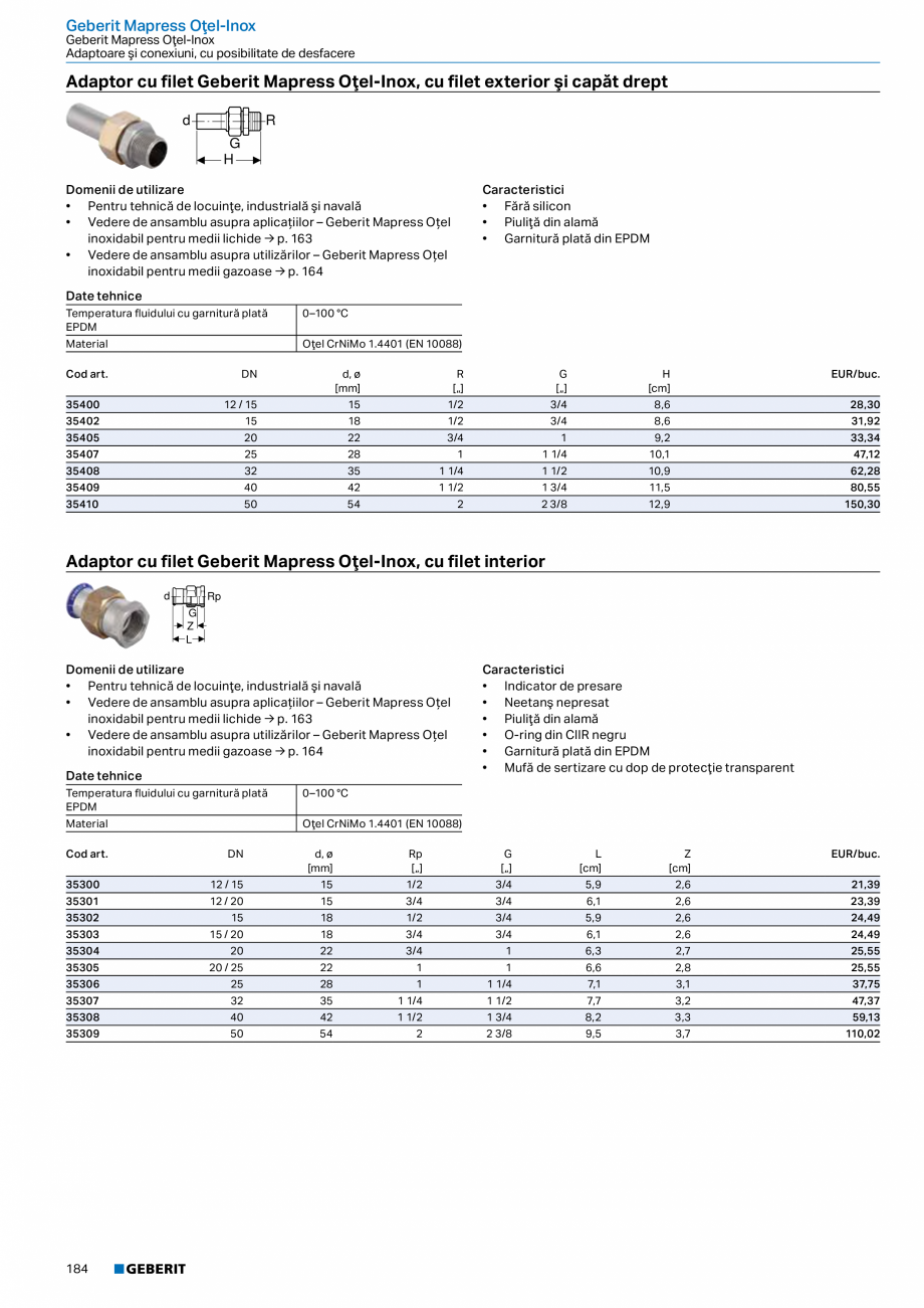 Pagina 183-Catalog GEBERIT - Sisteme de tevi - 2022  Catalog, brosura Romana 6

89–90

10,3

2,7

5,7

0,3
...