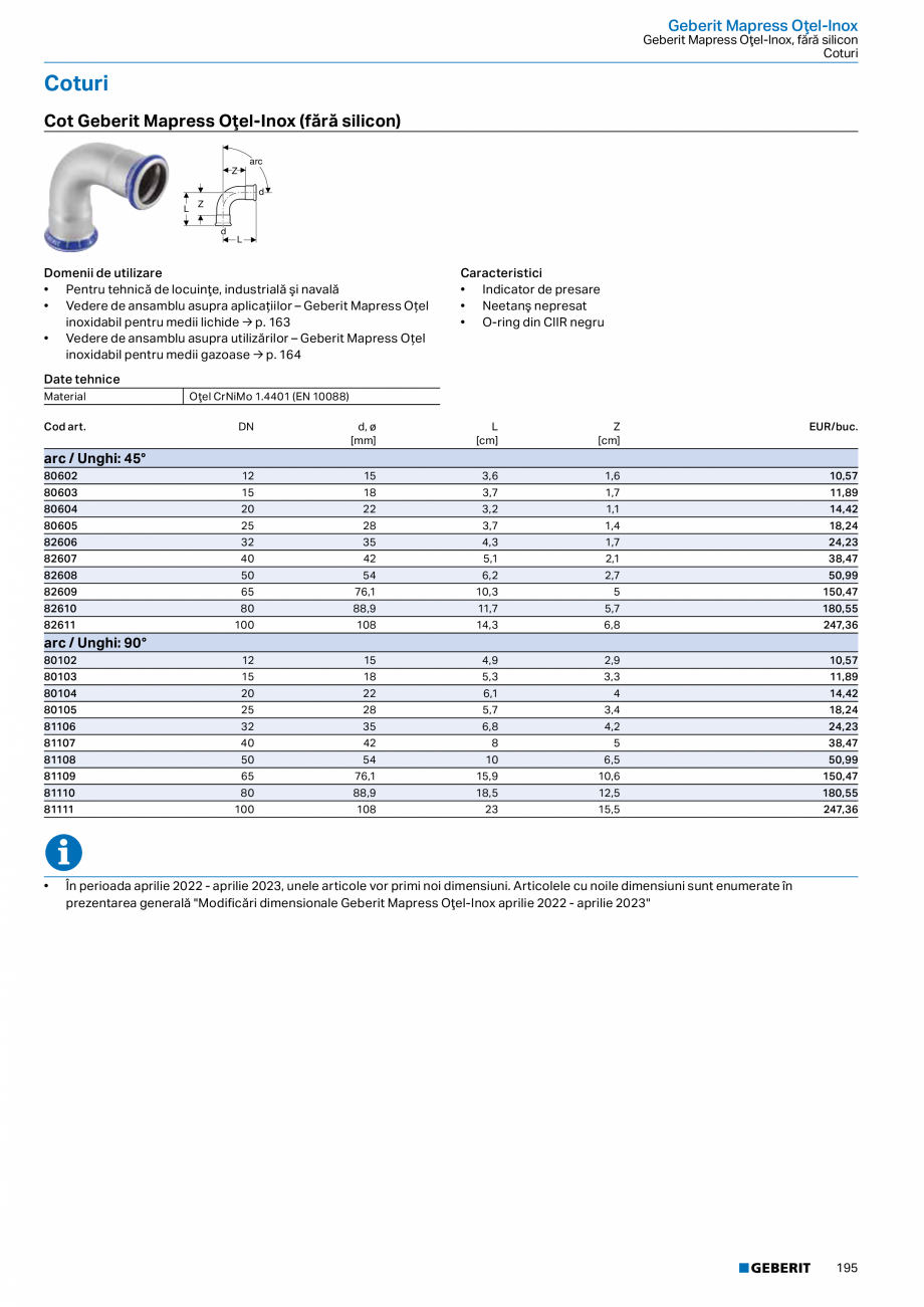 Pagina 194-Catalog GEBERIT - Sisteme de tevi - 2022  Catalog, brosura Romana 5

1,90

40

44

2,3

2,05

152...